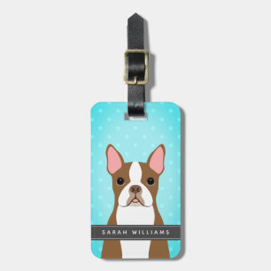 Boston Terrier Luggage Tags Gepäckanhänger