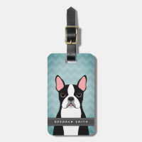 Boston Terrier Luggage Tags