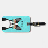 Boston Terrier Luggage Tags Gepäckanhänger (Vorderseite horizontal)