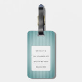 Boston Terrier Luggage Tags Gepäckanhänger (Rückseite vertikal)