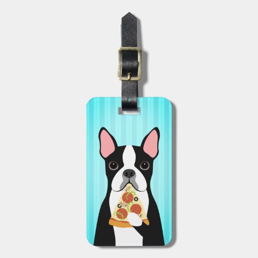 Boston Terrier Luggage Tags Gepäckanhänger (Vorderseite vertikal)