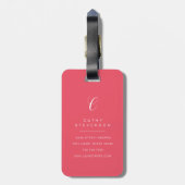 Boston Terrier Luggage Tags Gepäckanhänger (Rückseite vertikal)
