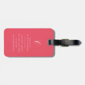 Boston Terrier Luggage Tags Gepäckanhänger (Rückseite horizontal)