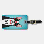 Boston Terrier Luggage Tags Gepäckanhänger (Vorderseite horizontal)
