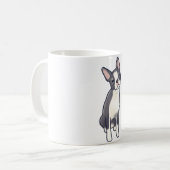Boston Terrier Magic Kaffeetasse (Vorderseite Links)