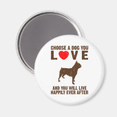 Boston Terrier Magnet (Vorderseite/Rückseite)