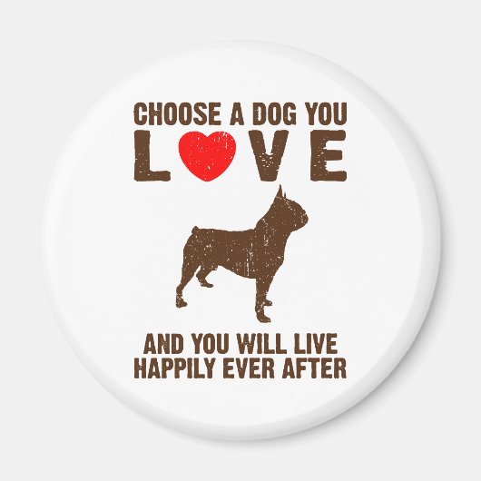 Boston Terrier Magnet (Vorne)