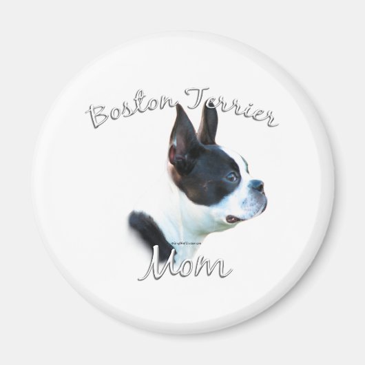 Boston Terrier Mama 2 Magnet (Vorne)