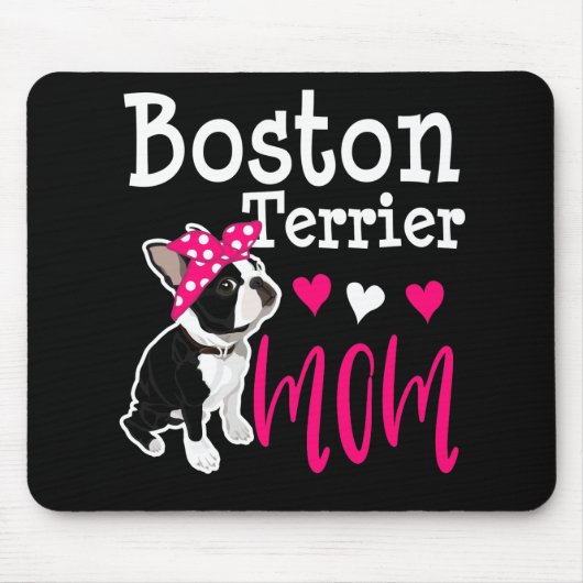Boston Terrier Mama Dog Owner Funny Gift Mousepad (Vorne)