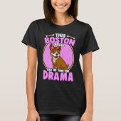 Boston Terrier Mama Funny Bosti Pup Niedlich Hunde T-Shirt (Vorderseite)