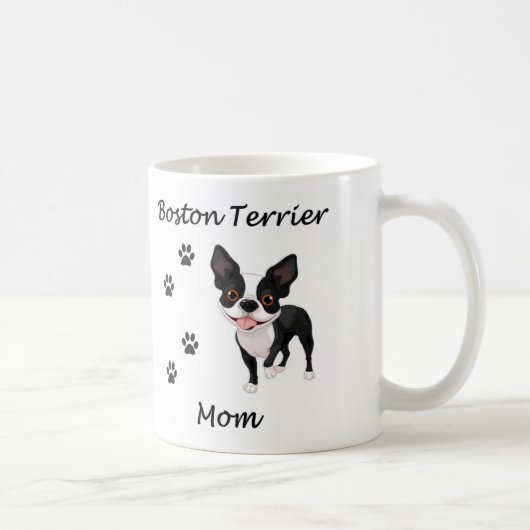 Boston-Terrier-Mama Kaffeetasse (Rechts)