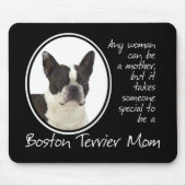 Boston-Terrier-Mama Mousepad (Vorne)