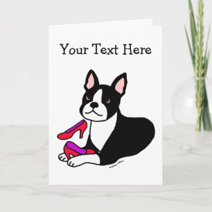 Boston Terrier Mama (Muttertagspenden) Karte