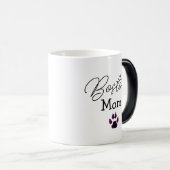 Boston Terrier Mama Personalisiert Verwandlungstasse (VorderseiteRechts)