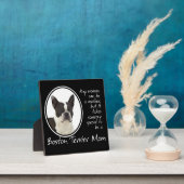 Boston Terrier Mama Plaque Fotoplatte (InSitu)