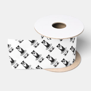 Boston Terrier Mama (schwarz) - Niedlicher Hund Satinband