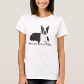 Boston-Terrier-Mama-T - Shirt-Anführungszeichen u. T-Shirt (Vorderseite)
