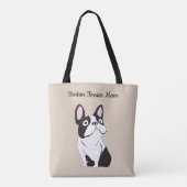 Boston-Terrier-Mama Tasche (Rückseite)