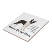 Boston Terrier Mama Tile Fliese (Seite)