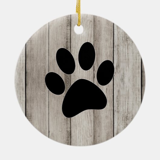 Boston Terrier Memorial Keramik Ornament (Hinten)