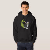 Boston Terrier Mermaid Merboston zu Cool für Scho Hoodie (Vorne ganz)