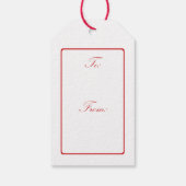 Boston Terrier Merry Christmas Geschenkanhänger (Rückseite)