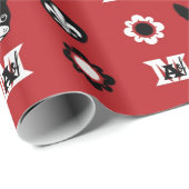 Boston Terrier Mirabelle Wrapping Paper Geschenkpapier (Rolleneckpunkt)