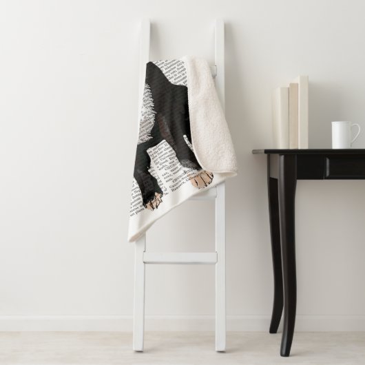 Boston Terrier mit Rose im Mund Sherpadecke (Beispiel)