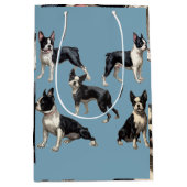 Boston Terrier Mittlere Geschenktüte (Vorderseite)