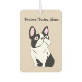 Boston terrier mom autolufterfrischer (Vorderseite)