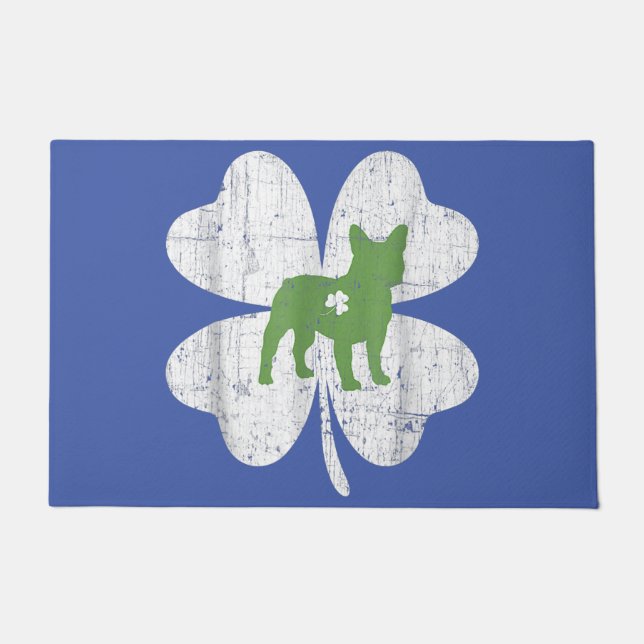 Boston Terrier Mom, Boston Terrier dad, Hundeliebh Fußmatte (Vorderseite)