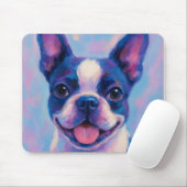 Boston Terrier Mouse Pad Mousepad (Mit Mouse)