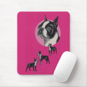 Boston Terrier Mousepad (Mit Mouse)