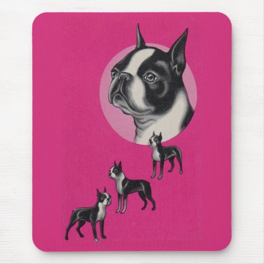 Boston Terrier Mousepad (Vorne)