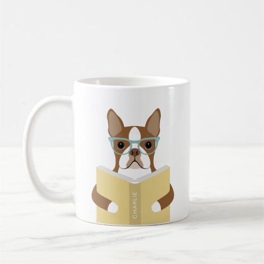 Boston Terrier Mugs Kaffeetasse (Links)