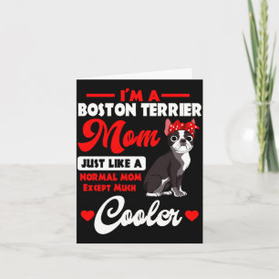 Boston Terrier-Mutter American Gentleman Hund Mutt Karte