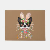 Boston Terrier Mutti, Boston Terrier Papa, Hundeli Fußmatte (Vorderseite)