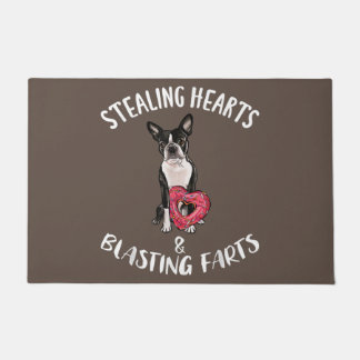 Boston Terrier Mutti, Boston Terrier Papa, Hundeli Fußmatte