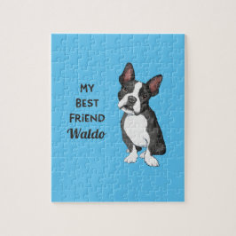 Boston Terrier My Best Friend Individuelle Name Puzzle