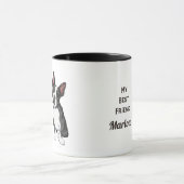Boston Terrier My Best Friend Individuelle Name Tasse (Zentrum)