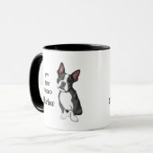 Boston Terrier My Best Friend Individuelle Name Tasse (Vorderseite Links)