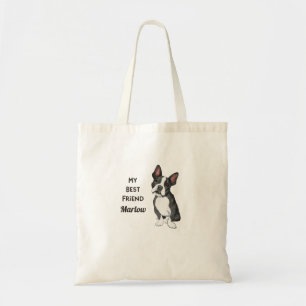 Boston Terrier My Best Friend Individuelle Name Tragetasche
