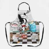 Boston Terrier nagelte es Schürze Mirabelle (Vorderseite)