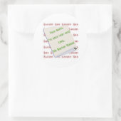 Boston Terrier Naughty oder Nice - Aufkleber (Tasche)