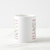 Boston Terrier Naughty oder Nice Kaffeetasse (Mittel)