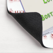 Boston Terrier Naughty oder Nice Mousepad (Ecke)