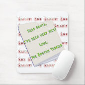 Boston Terrier Naughty oder Nice Mousepad (Mit Mouse)