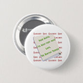 Boston Terrier Naughty oder Nice - Schaltfläche Button (Vorne & Hinten)