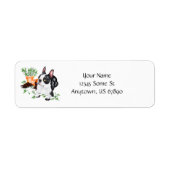 Boston Terrier Naughty Pup Labels (Vorne)