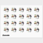 Boston Terrier Naughty Pup Sticker (Blatt)